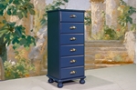 Picture of Tall Pine Chest of Drawers in Hague Blue