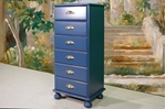 Picture of Tall Pine Chest of Drawers in Hague Blue