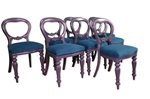 Picture of Antique Victorian Extending Wind Out Table and 8 Balloon Back Chairs