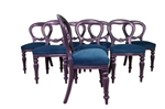 Picture of Antique Victorian Extending Wind Out Table and 8 Balloon Back Chairs