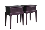 Picture of Pair of Stag Bedside Tables - Paean Black