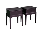 Picture of Pair of Stag Bedside Tables - Paean Black