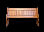 Picture of Antique Victorian Solid Pitch Pine Pew