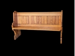 Picture of Antique Victorian Solid Pitch Pine Pew